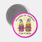 Aimant Marqueur de porte de croisière Hippie Gnome (Recto/Verso)