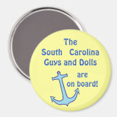 Aimant Marqueur de porte de l'Ancre bleue (Recto/Verso)