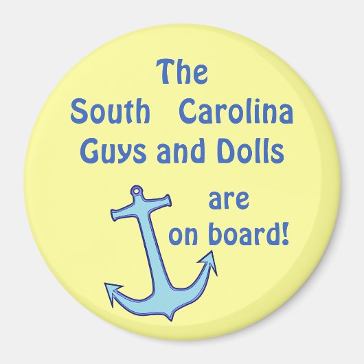 Aimant Marqueur de porte de l'Ancre bleue (Devant)