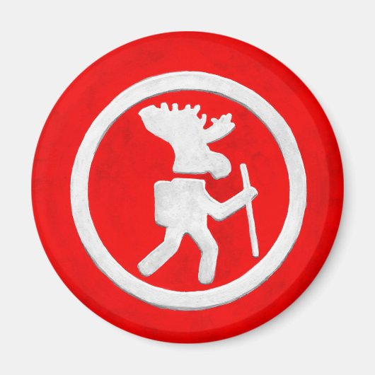 Aimant Marqueur de sentier de l'orignal (Devant)
