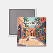 Aimant Marrakech, Maroc (Recto/Verso)