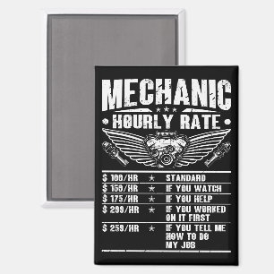 Aimant Marrant mécanicien taux horaire Auto voiture mécan