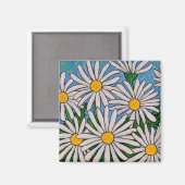 Aimant marron floral (Recto/Verso)