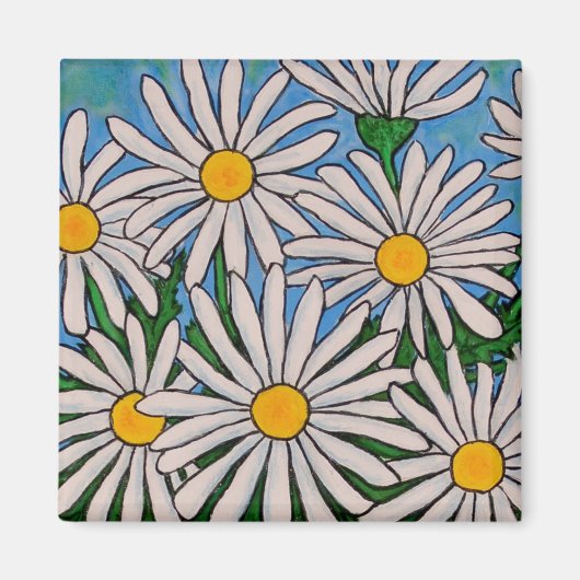 Aimant marron floral (Devant)