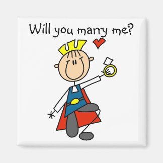 Aimant Marry Me Mariage Proposition Tshirts et cadeaux