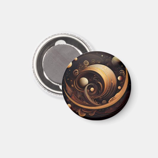 Aimant Mars Abstraite (Recto/Verso)