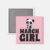 AIMANT MARS ANNIVERSAIRE PETITE FILLE (Recto/Verso)