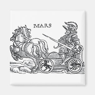 Aimant Mars Ares Dieu de la guerre Greco Roman Chariot De