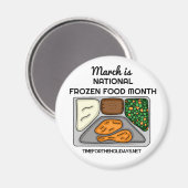 Aimant Mars est le Mois national des aliments congelés (Recto/Verso)