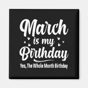 Aimant Mars est mon anniversaire oui tout le mois anniver