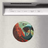 Aimant Mars Olympus Mons Système solaire Volcano le plus  (In Situ (Lave-vaisselle))