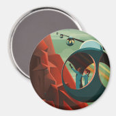 Aimant Mars Olympus Mons Système solaire Volcano le plus  (Recto/Verso)