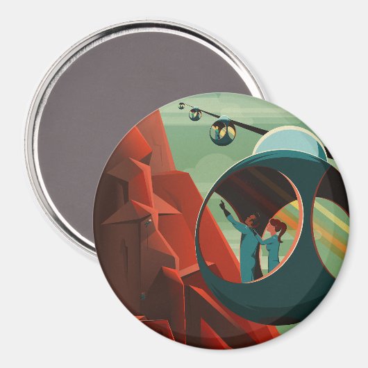 Aimant Mars Olympus Mons Système solaire Volcano le plus  (Recto/Verso)