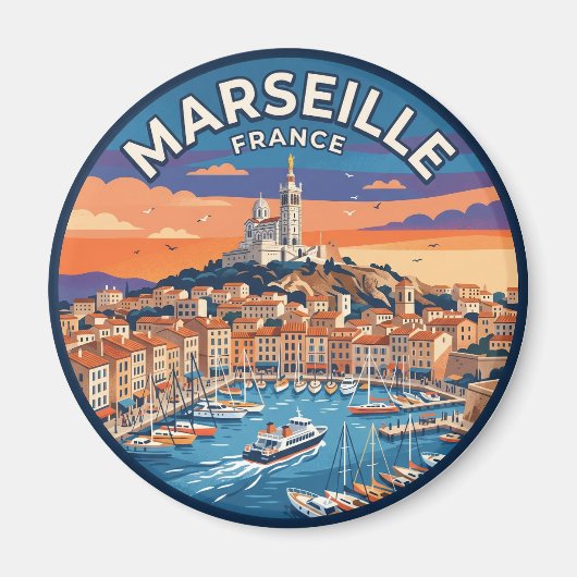 Aimant Marseille France (Devant)