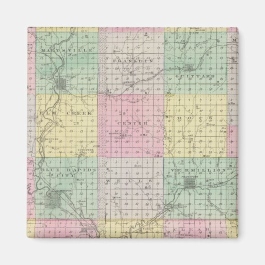 Aimant Marshall County et Irving, Kansas (Devant)