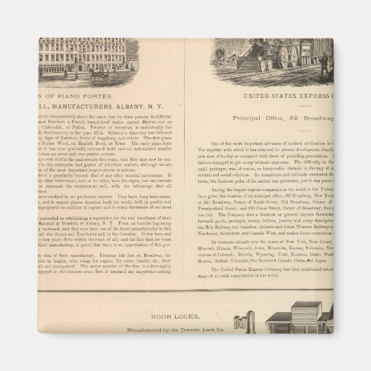 Aimant Marshall et Wendell, Fabricants (Devant)