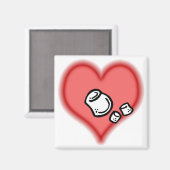 Aimant marshmallow (Recto/Verso)