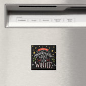 Aimant Marshmallow World Fun Chalkboard Festive (In Situ (Lave-vaisselle))