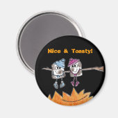 Aimant Marshmallows grillés (Recto/Verso)