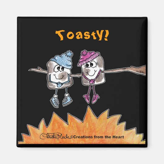 Aimant Marshmallows grillés (Devant)