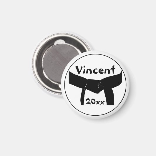 Aimant Martial Arts Black Belt Basic (Recto/Verso)