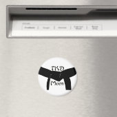 Aimant Martial Arts Black Belt TKD Maman (In Situ (Lave-vaisselle))