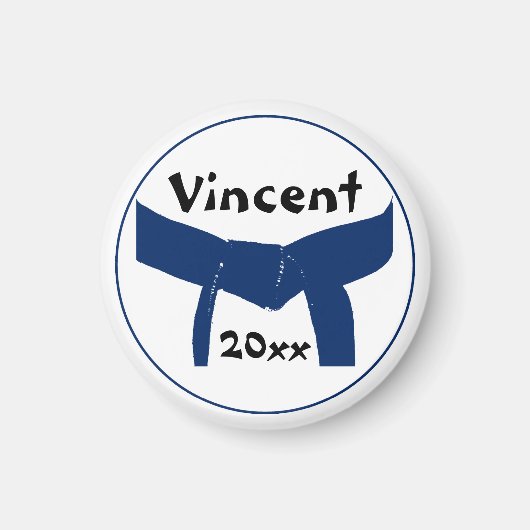 Aimant Martial Arts Dark Blue Belt (Devant)