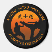 Aimant Martial Arts Karate Taekwondo Kung Fu Studio Propr (Devant)