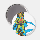 Aimant Martian Manhunter & fond spatial (Recto/Verso)