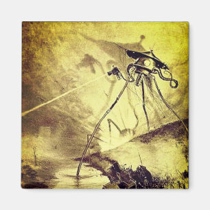 Aimant Martiens déchargeant des rayons de chaleur