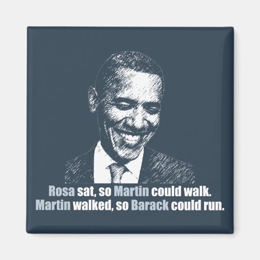 Aimant Martin marcha pour que Barack puisse courir. (Devant)