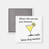 Aimant Martini à la goutte de citron vert (Recto/Verso)