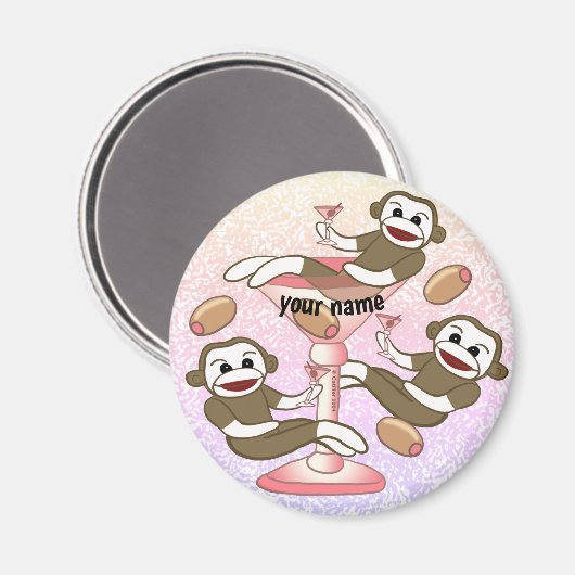 Aimant Martini au monkey (Recto/Verso)