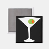 Aimant Martini classique (noir) (Recto/Verso)