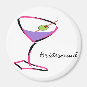 Aimant martini rose funky