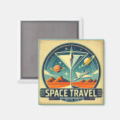 Aimant Martini Space Travel 1957 New Worlds Logo (Recto/Verso)