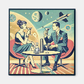 Aimant Martini Space Travel Affiches de l'équipage de con (Devant)