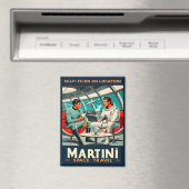 Aimant Martini Space Travel Poster Films Sci-Fi Dans L'Es (In Situ (Lave-vaisselle))
