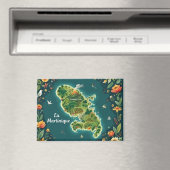 Aimant Martinique – Illustrated Island Map (In Situ (Lave-vaisselle))