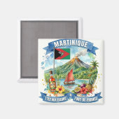 Aimant Martinique Island Souvenir (Recto/Verso)
