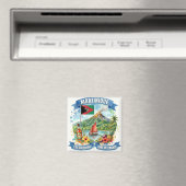Aimant Martinique Island Souvenir (In Situ (Lave-vaisselle))