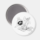 Aimant MARVIN LE MARTIAN™ et K-9 (Recto/Verso)