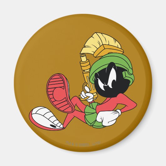 Aimant MARVIN LE MARTIAN™ Recyclage au laser (Devant)