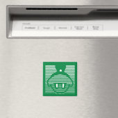 Aimant MARVIN L'Icône rayée MARTIAN™ (In Situ (Lave-vaisselle))
