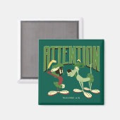 Aimant MARVIN THE MARTIAN™ & K-9 "Attention" (Recto/Verso)