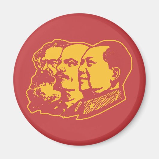 Aimant Marx Lenin Mao Portrait (Devant)