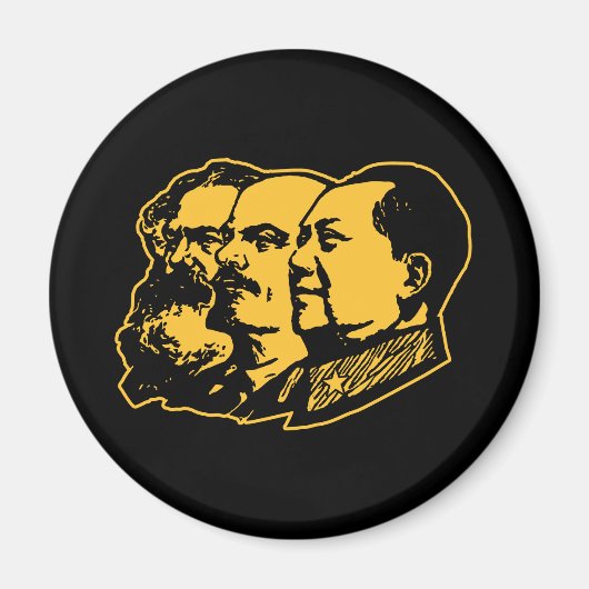 Aimant Marx Lenin Mao Portrait (Devant)