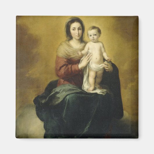 Aimant Mary and Child, Art Vintage (Devant)