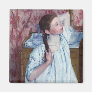 Aimant Mary Cassatt - Girl Arrange ses cheveux
