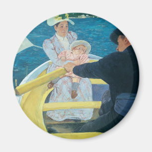 Aimant Mary Cassatt - la partie de canotage